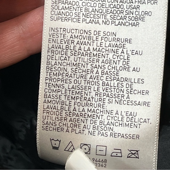 Betsey Johnson BLACK LONG Puffer COAT Zip Pockets Knit Ribbed High Collar Cuff L - Picture 11 of 16